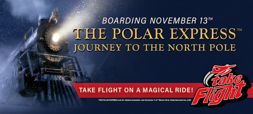 the polar express. journey to the north pole take flight on a magical ride